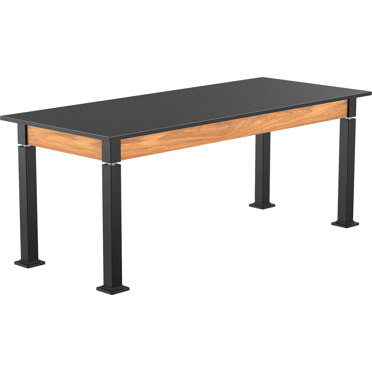 Aero-Lift Adjustable Height Science Lab Table, Phenolic Top, 72"L x 30"W x 42"H, Ash