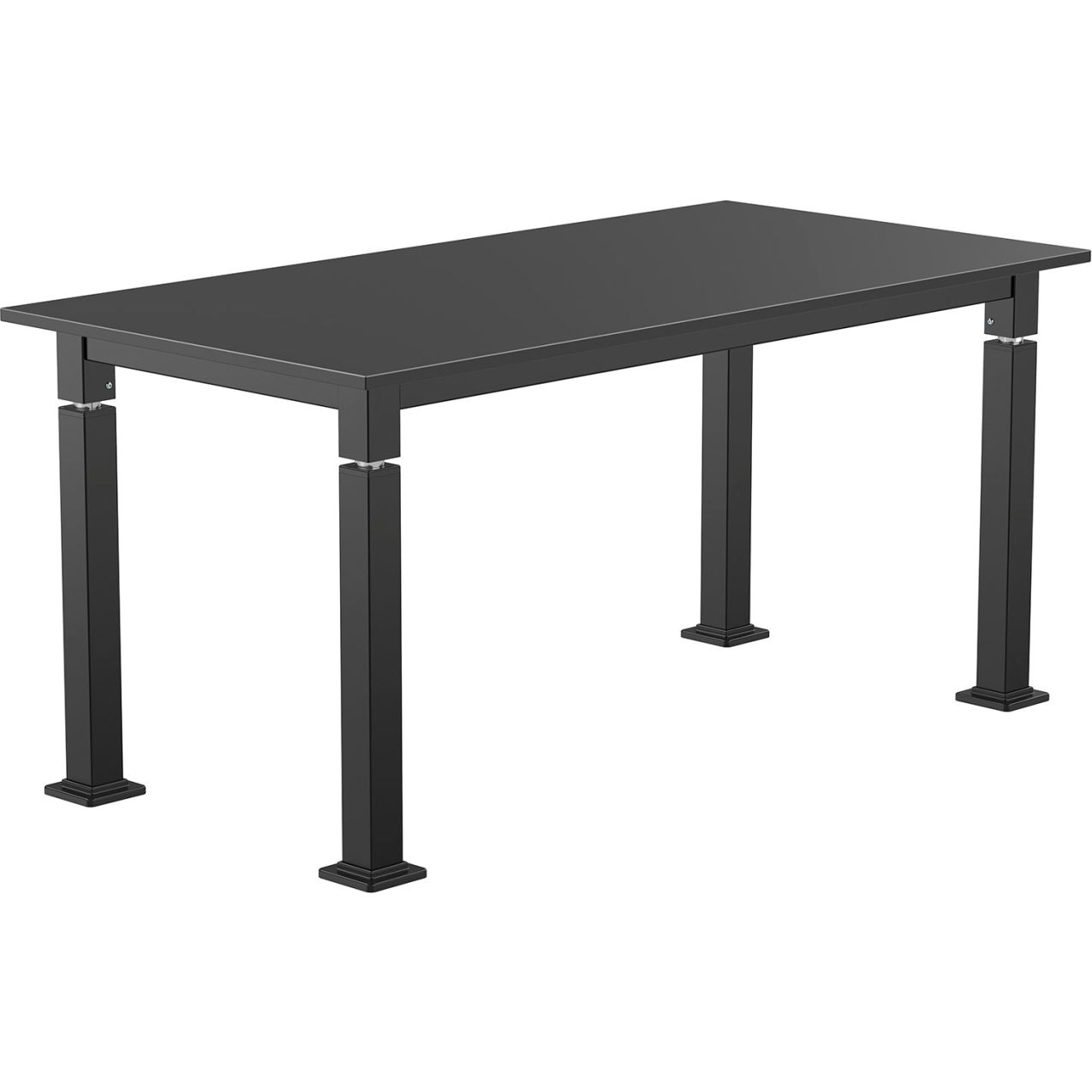 Aero-Lift Adjustable Height Science Lab Table, Phenolic Top, 60"L x 30"W x 42"H, Black