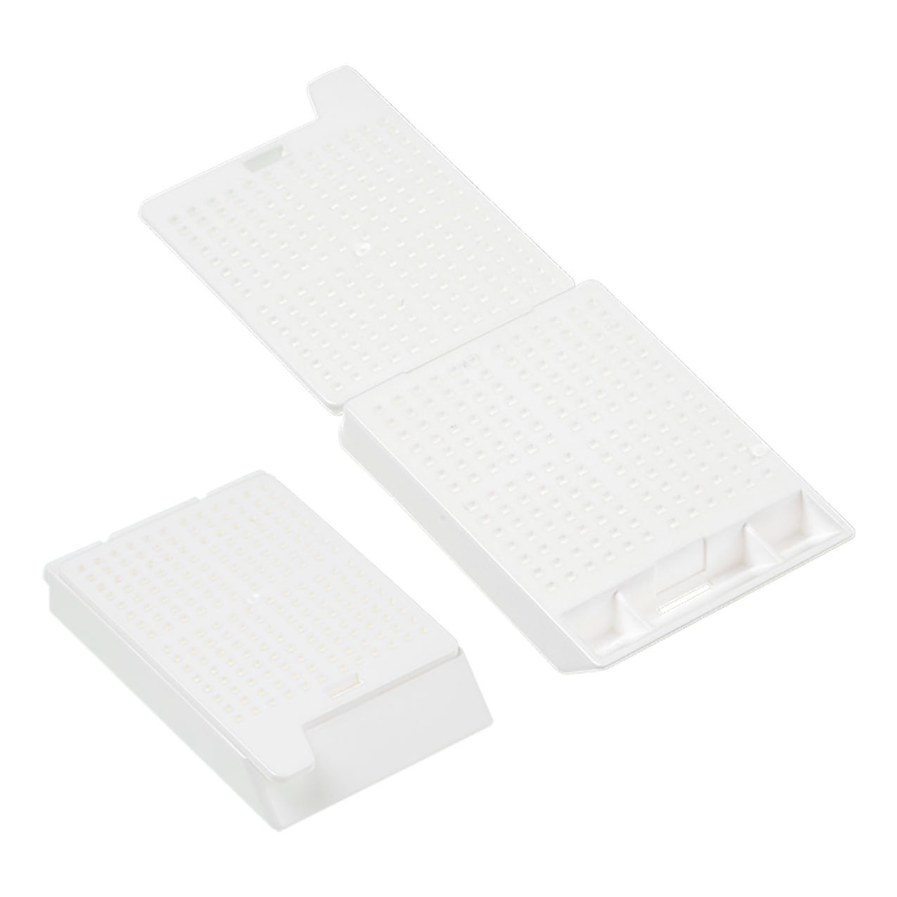 LabChoice Biopsy Embedding Cassette, Unassembled, Sleeved, White