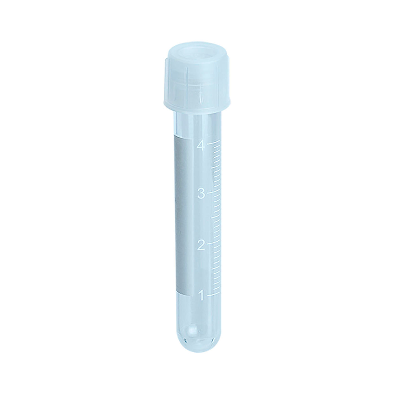 LabChoice Culture Tube w/Dual Position Cap & Graduation, Peel Pack, 12x75mm, 5 ml Cap.