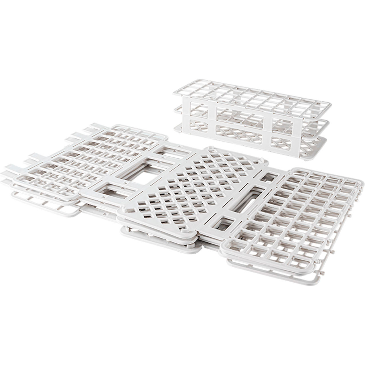 LabChoice Test Tube Racks For 21mm Tubes, White