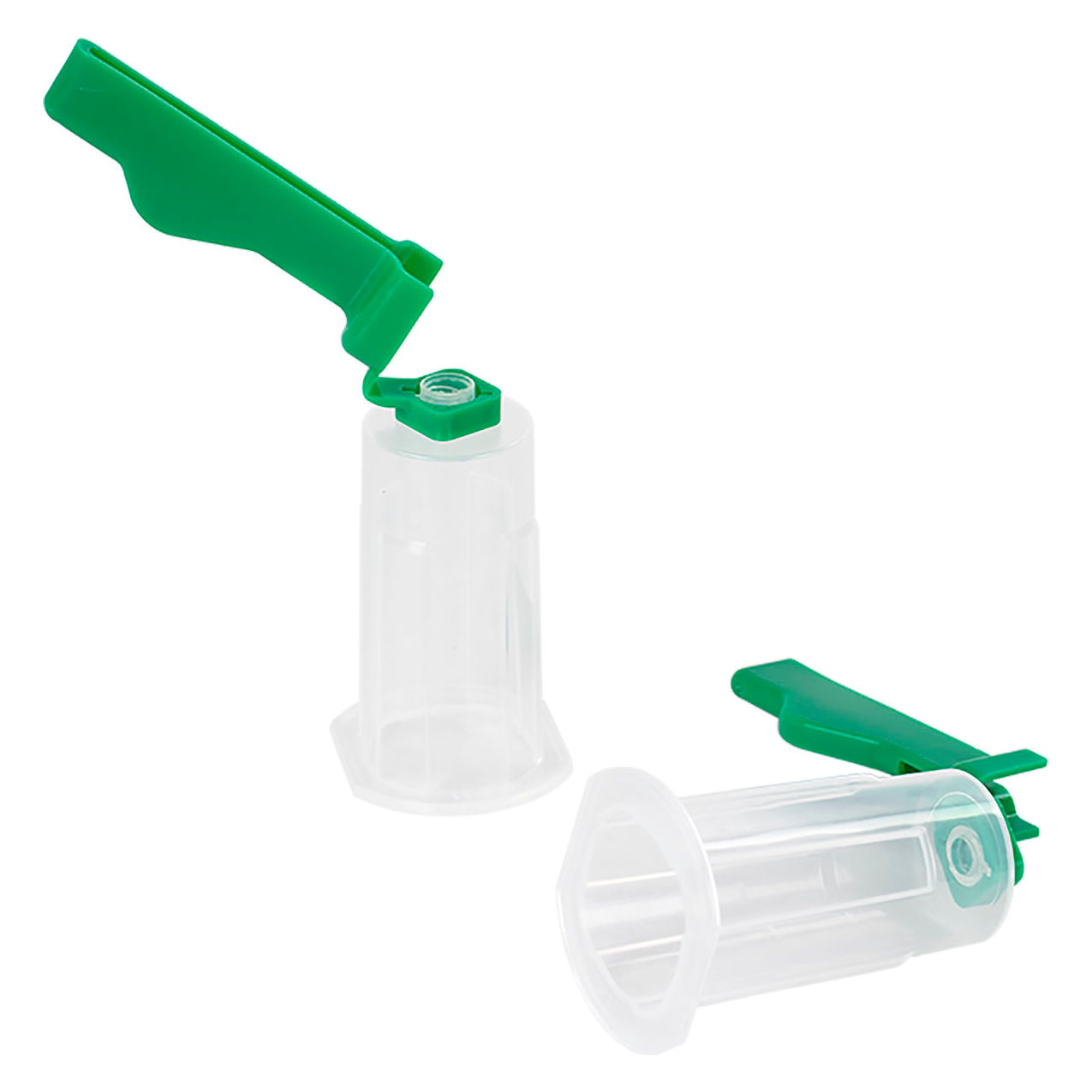 LabChoice Safety Tube Holder, Safety Cover, Clear/Green