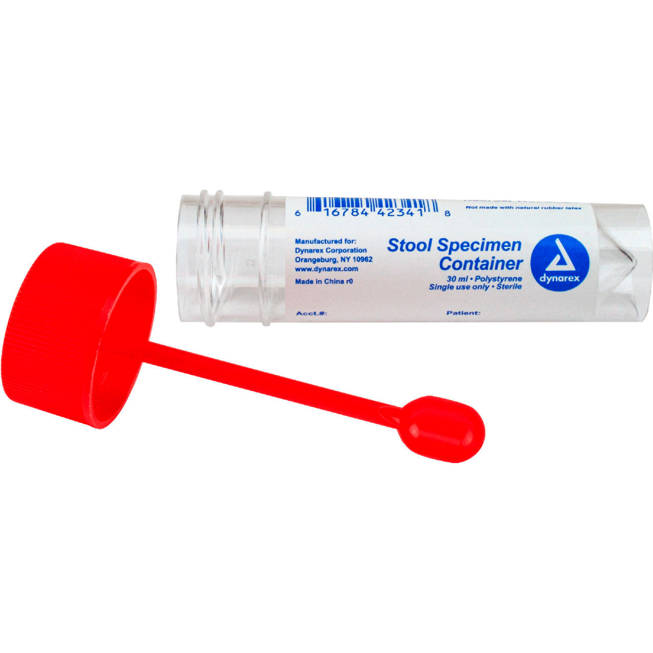 LabChoice Stool Specimen Container, Sterile, Individually Wrapped, 30 ml Capacity