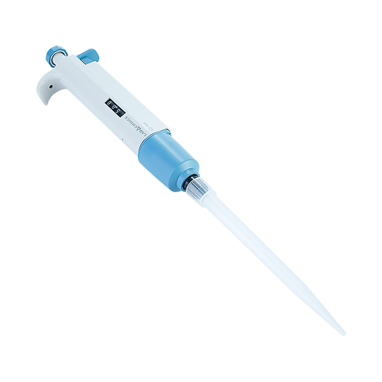 LabChoice Mechanical Pipette, Single Channel, 0.5 - 5ml Adjustable Volume, White