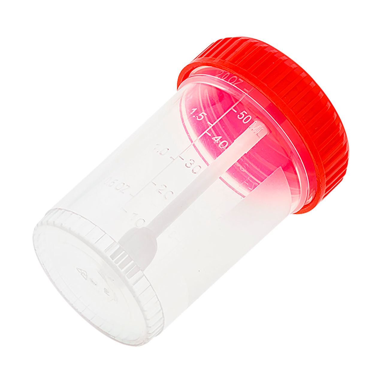 LabChoice Stool Specimen Container with Spoon, 60 ml Capacity