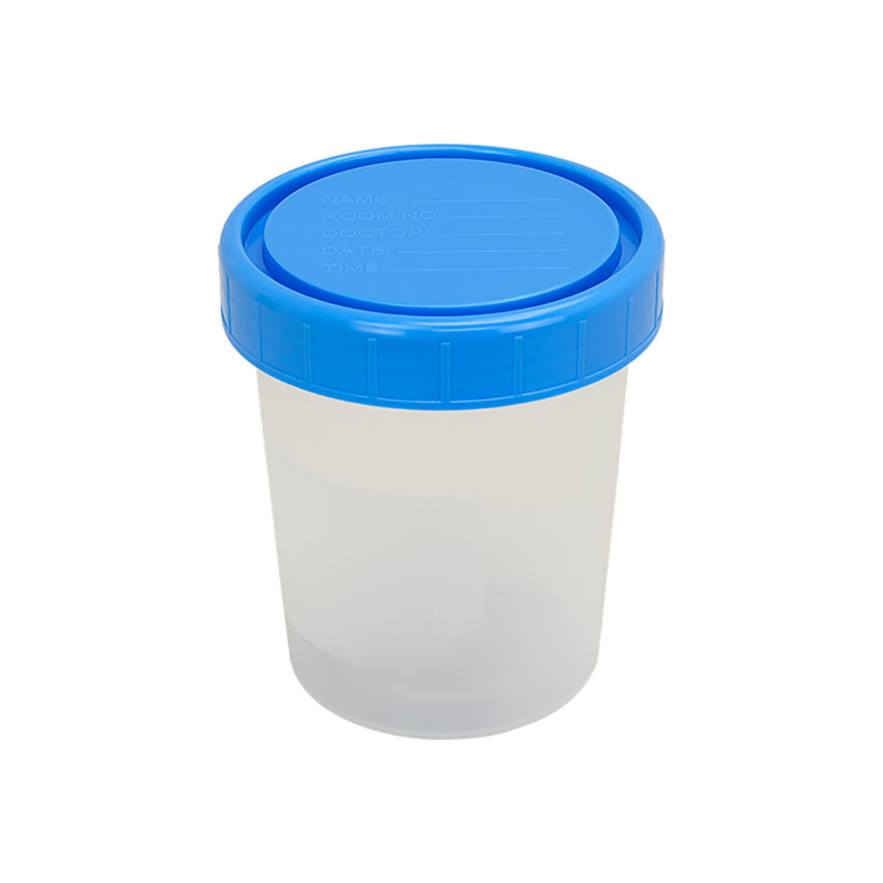 LabChoice Specimen Container, Red Lid, 100 ml Capacity