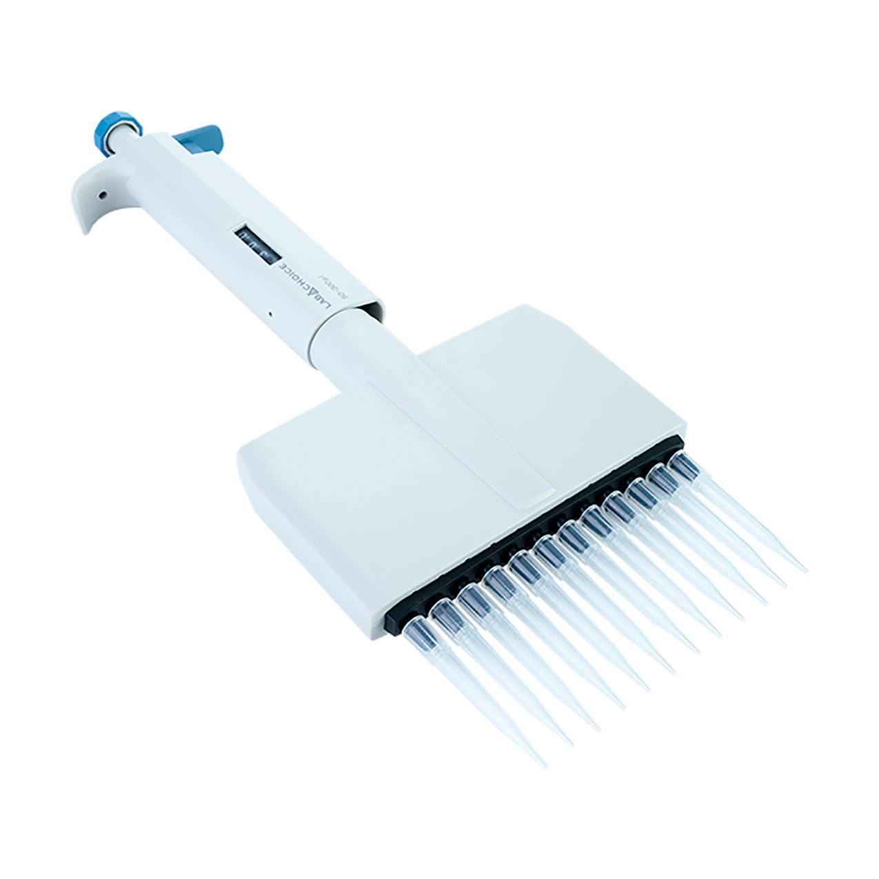 LabChoice Mechanical Pipette, Twelve Channel, 50 - 300L Adjustable Volume, White