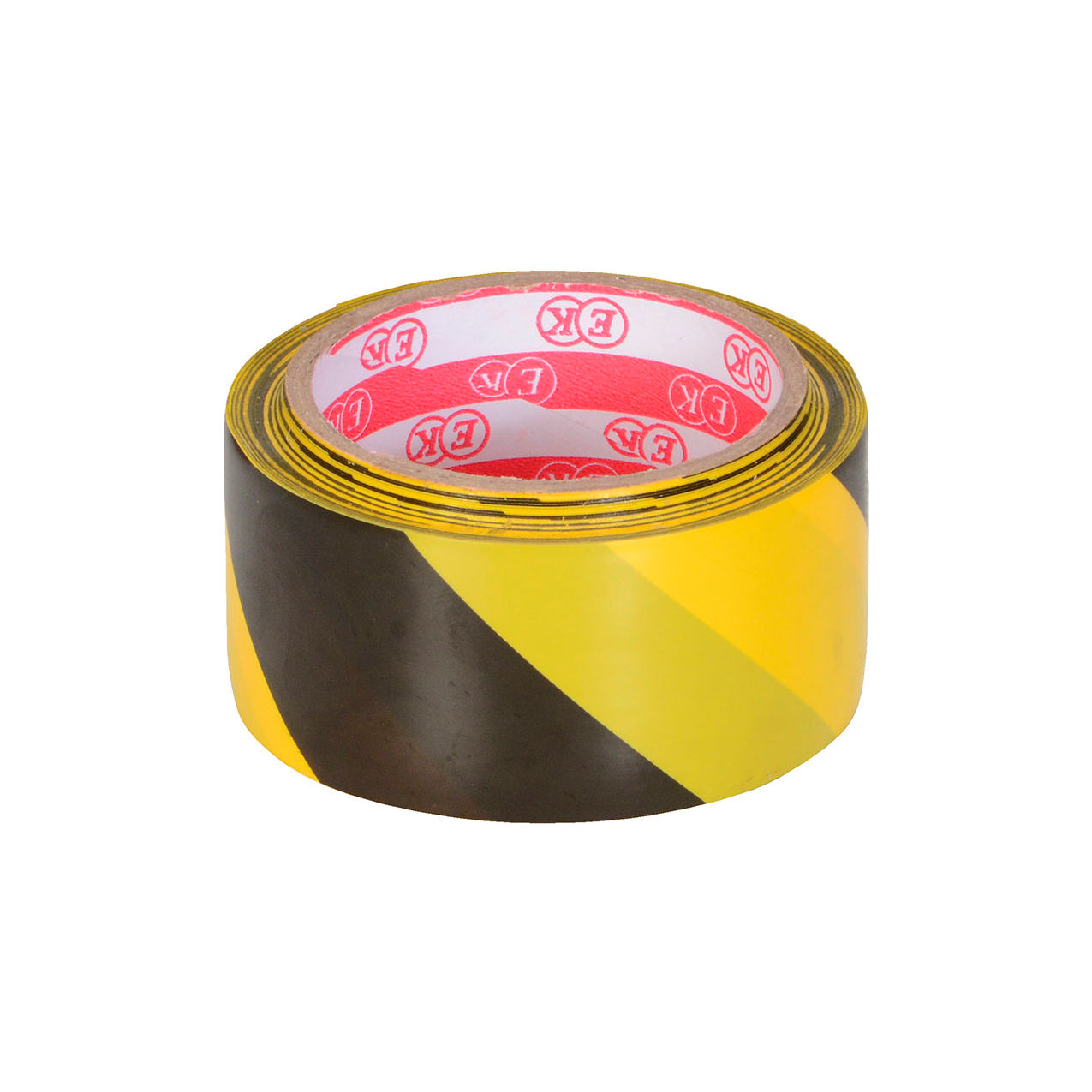 Pressure Sensitive Adhesive Striped Floor Tape, 2"W x 82'L, 5mm Thick, Black/Yellow