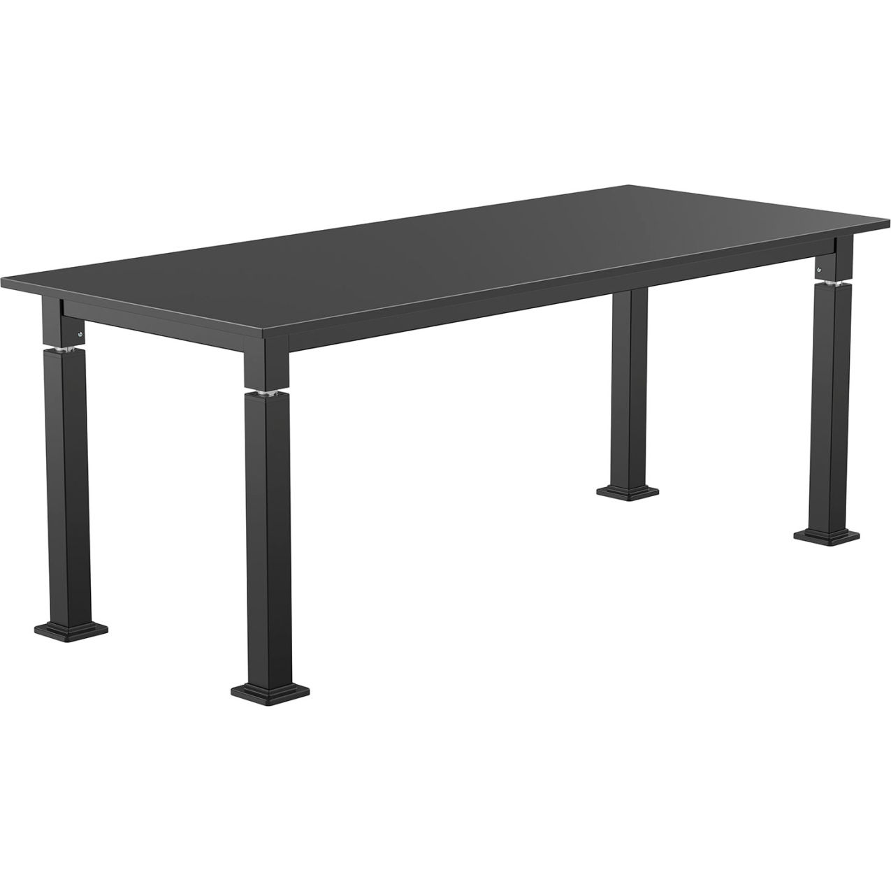 Aero-Lift Adjustable Height Science Lab Table, Phenolic Top, 72"L x 30"W x 42"H, Black
