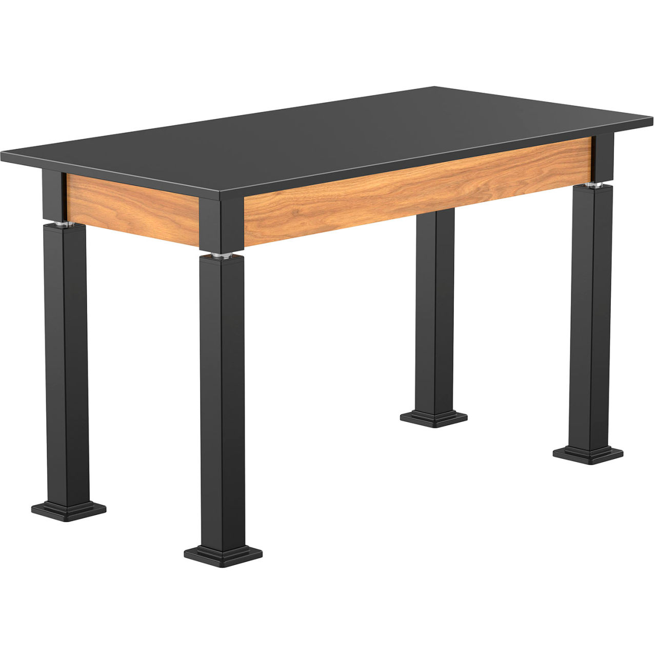 Aero-Lift Adjustable Height Science Lab Table, Phenolic Top, 48"L x 24"W x 42"H, Ash