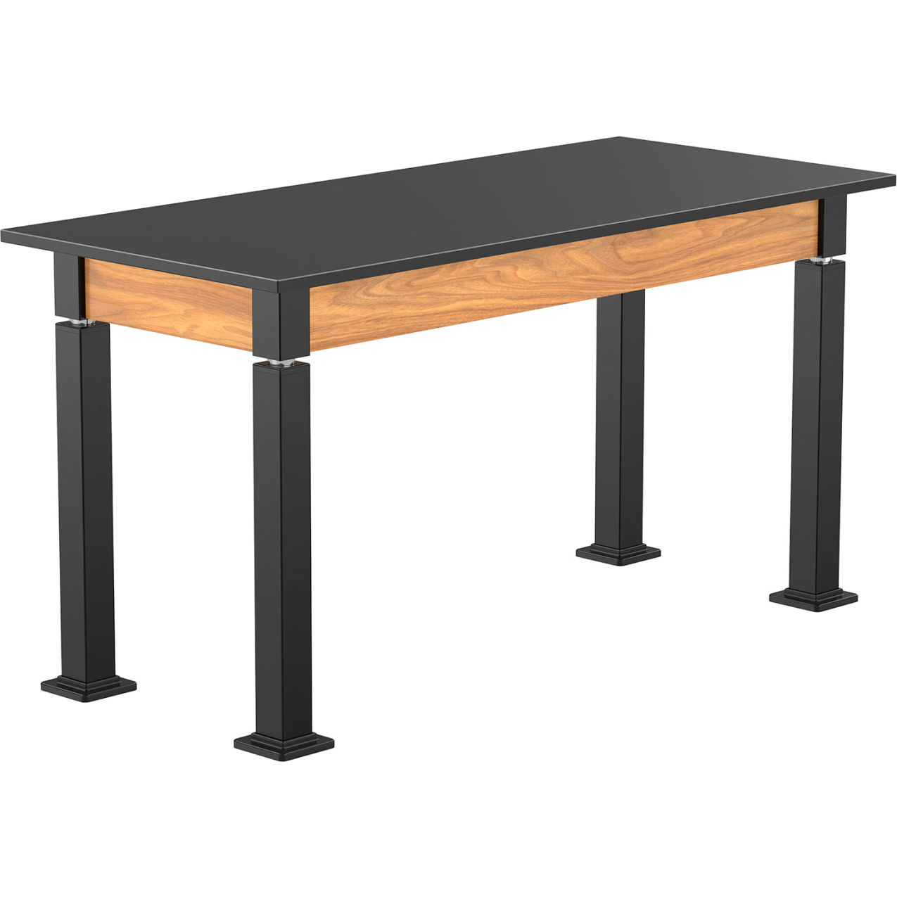 Aero-Lift Adjustable Height Science Lab Table, Phenolic Top, 54"L x 24"W x 42"H, Ash