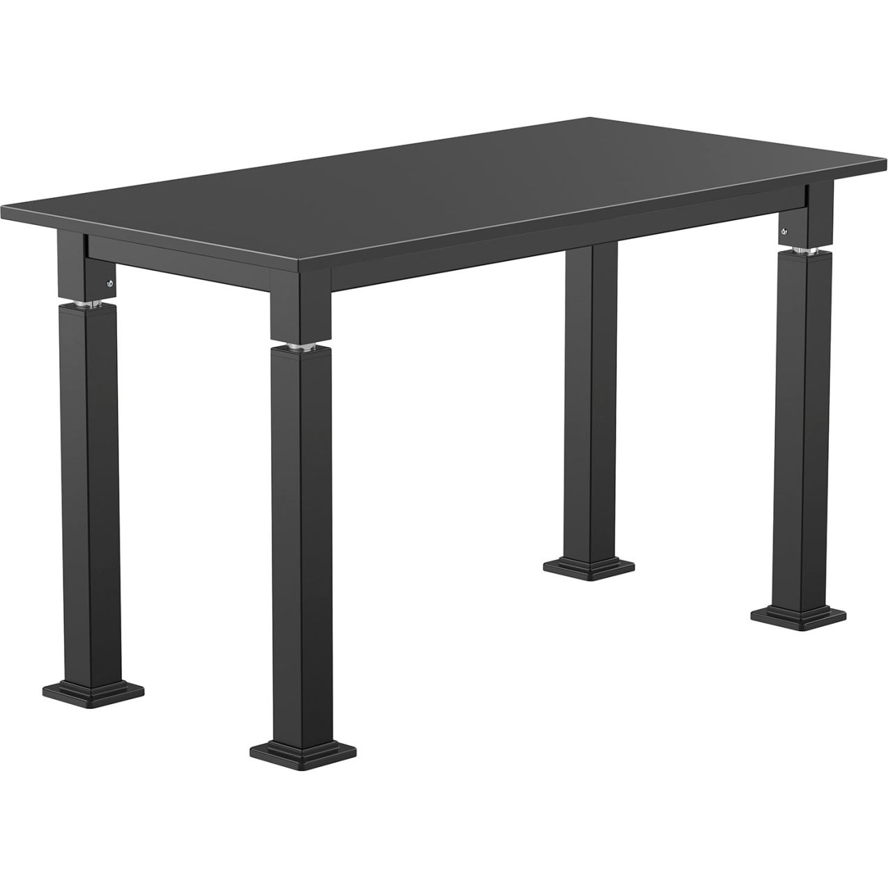 Aero-Lift Adjustable Height Science Lab Table, Phenolic Top, 48"L x 24"W x 42"H, Black