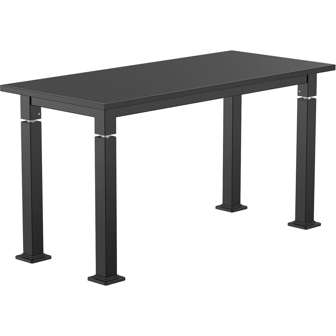 Aero-Lift Adj. Height Science Lab Table, Chemical Resistant Top, 54"L x 24"W x 42"H, Black