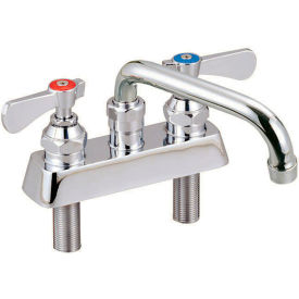 Optiflow Solid Body Faucet, 12" Swing Spout, 4" O.C. Deck Mount