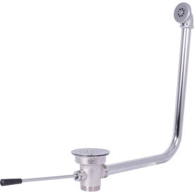 Straight Lever Drain Waste Valve with Overflow, 3-1/2" Sink Opening