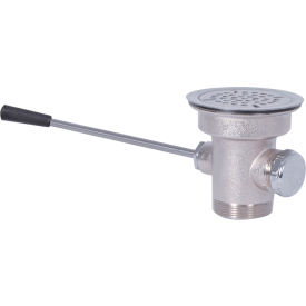 Straight Lever Drain Waste Valve With Overflow Outlet & Cap