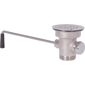 Twist Handle Lever Drain Waste Valve with Overflow Outlet & Cap