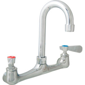Standard Duty Faucet, 8" Gooseneck Spout, 8" O.C. Splash Mount