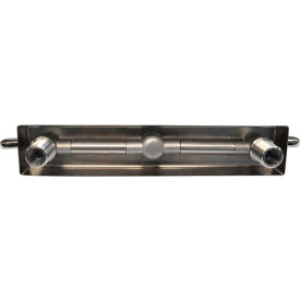 Evolution Stainless Steel Faucet, 18" Swing Spout, 8" Splash Mount