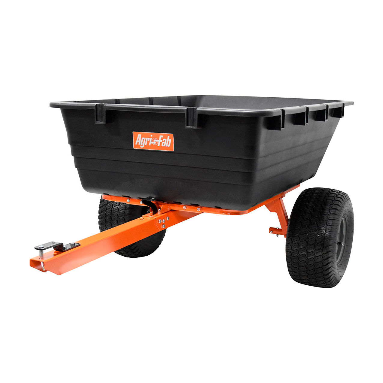 Dual Wheel ATV Swivel Cart, 18 Cu. Ft. Capacity, Black/Orange