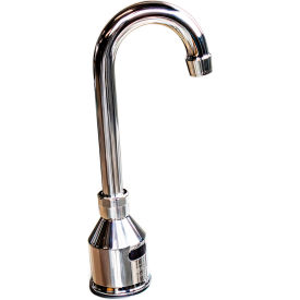 Heavy Duty Electronic Faucet, 3-1/2" Gooseneck Spout, Deck Mount
