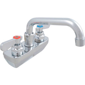 Solid Body Faucet, 14" Swing Spout, 4" O.C. Splash Mount