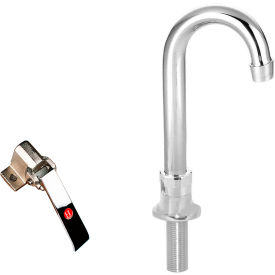 Single Pedal Knee Valve Kit with Deck Mount Faucet, 3-1/2" Gooseneck Spout