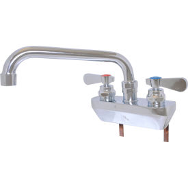 OptiFlow Solid Body Faucet, 16" Swing Spout, 4" O.C. Shallow Splash Mount