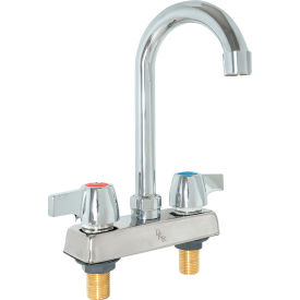 Standard Duty Faucet, 5" Gooseneck Spout, 4" O.C. Deck Mount
