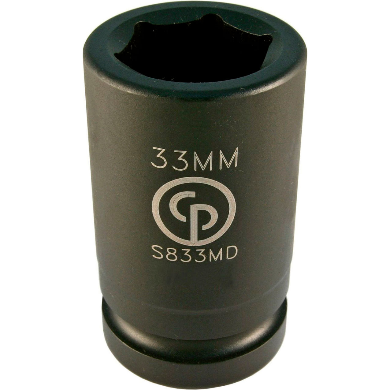 Deep Impact Socket, Shape C, 6 Point, 1" Drive, Black