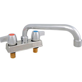 Standard Duty Faucet, 8" Swing Spout, 4" O.C. Deck Mount