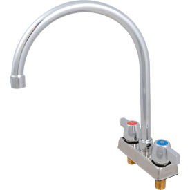 Standard Duty Faucet, 8" Gooseneck Spout, 4" O.C. Deck Mount