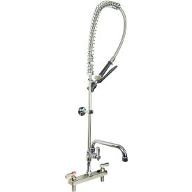 Pre Rinse with Add A Faucet, 12" Swing Spout, 8" Deck Mount