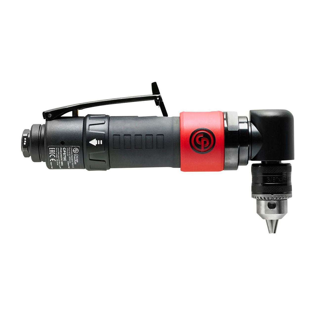 Non-Reversible Pistol Grip Air Drill, 3/8" Drive, 2000 RPM