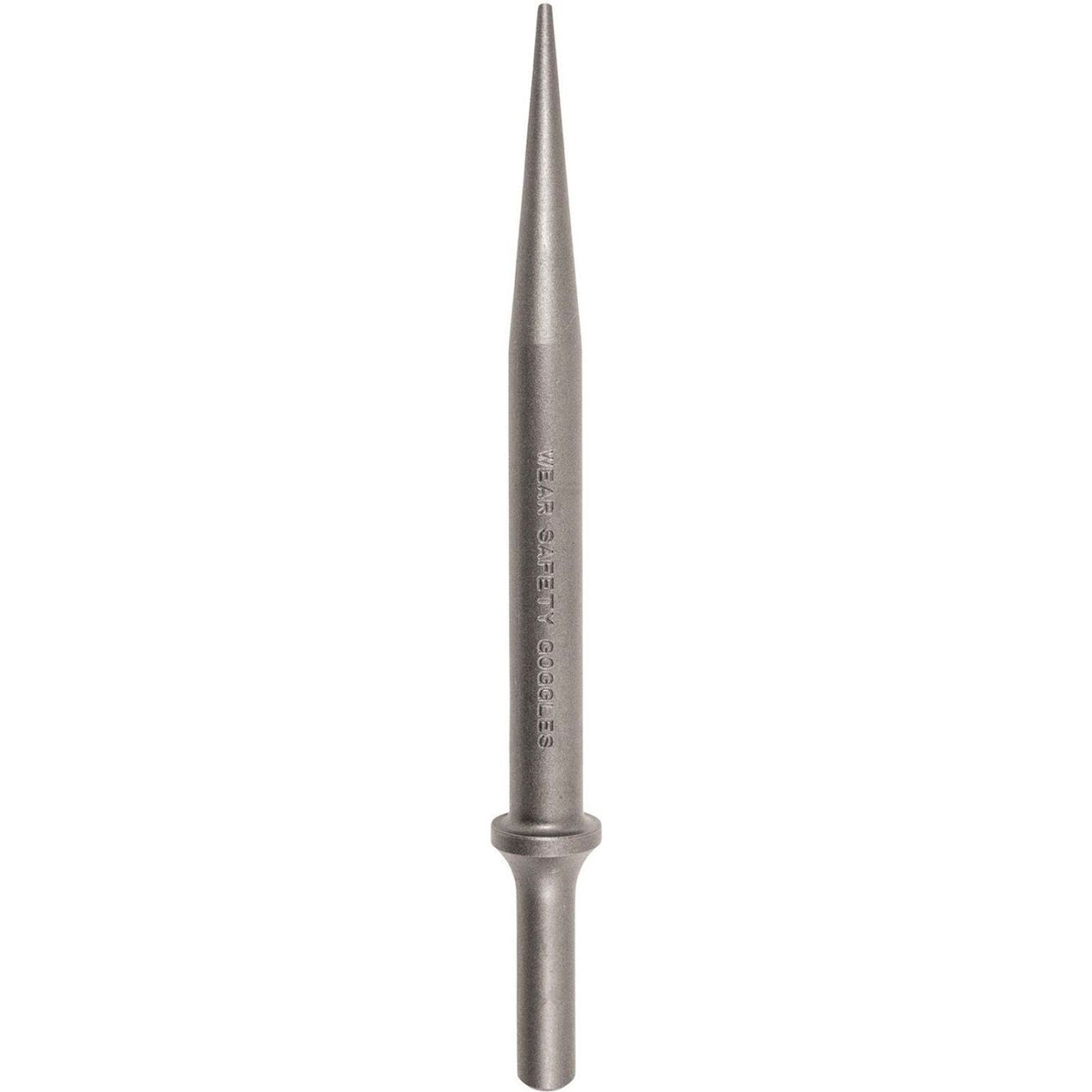 Tapered Punch Chisel, 1/8" x 7" Long, 3/8" Round Shank