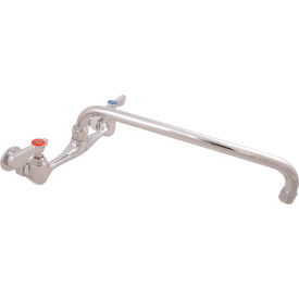 Standard Duty Faucet, 14" Swing Spout, 8" O.C. Splash Mount
