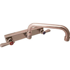 Stainless Steel Faucet, 8" Swing Spout, 8" Splash Mount