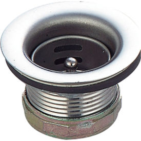 Stainless Steel Basket Drain with Crumb Cup, 1-7/8" Opening