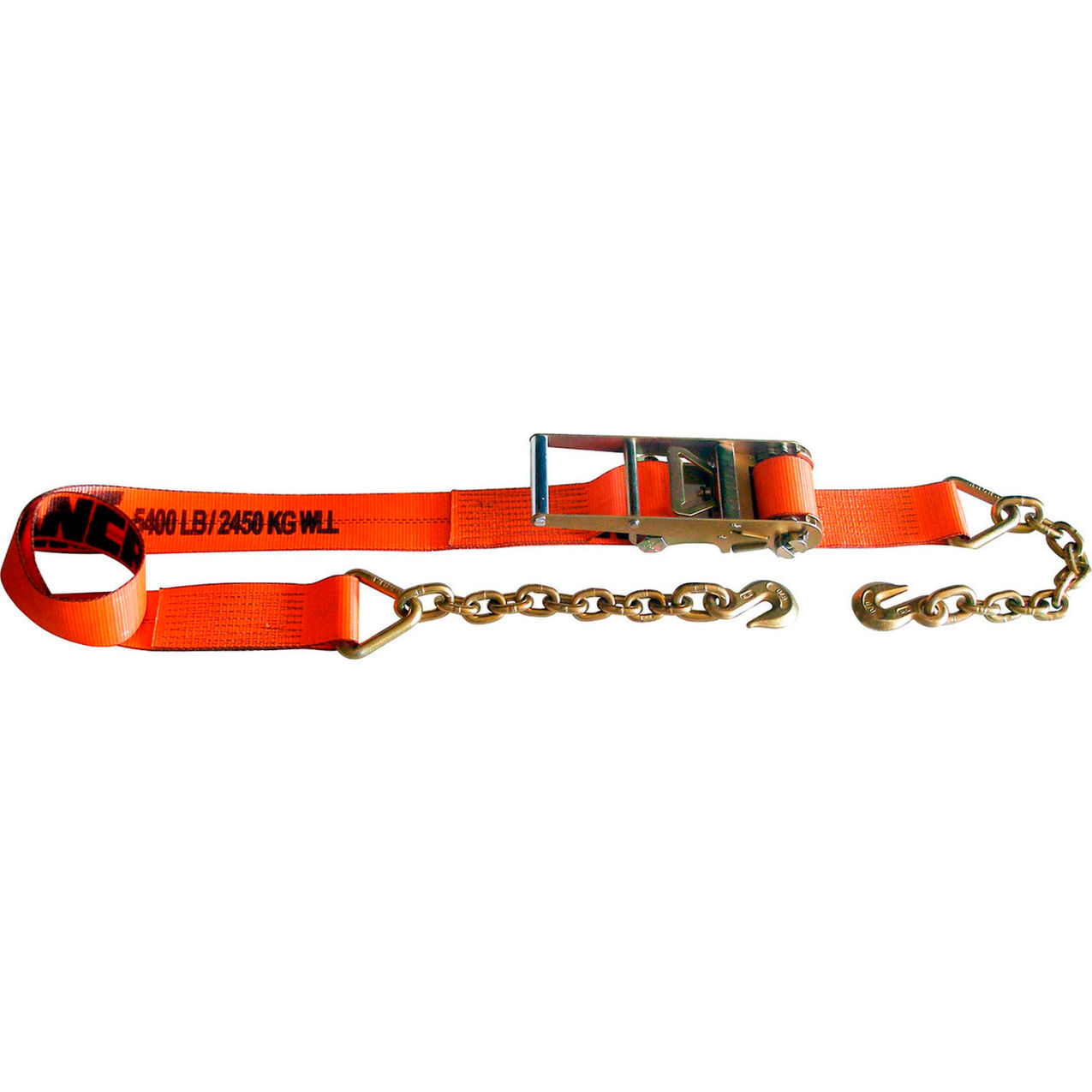 X-Treme Webbing Ratchet Strap with Flat Hooks, 4" x 30'