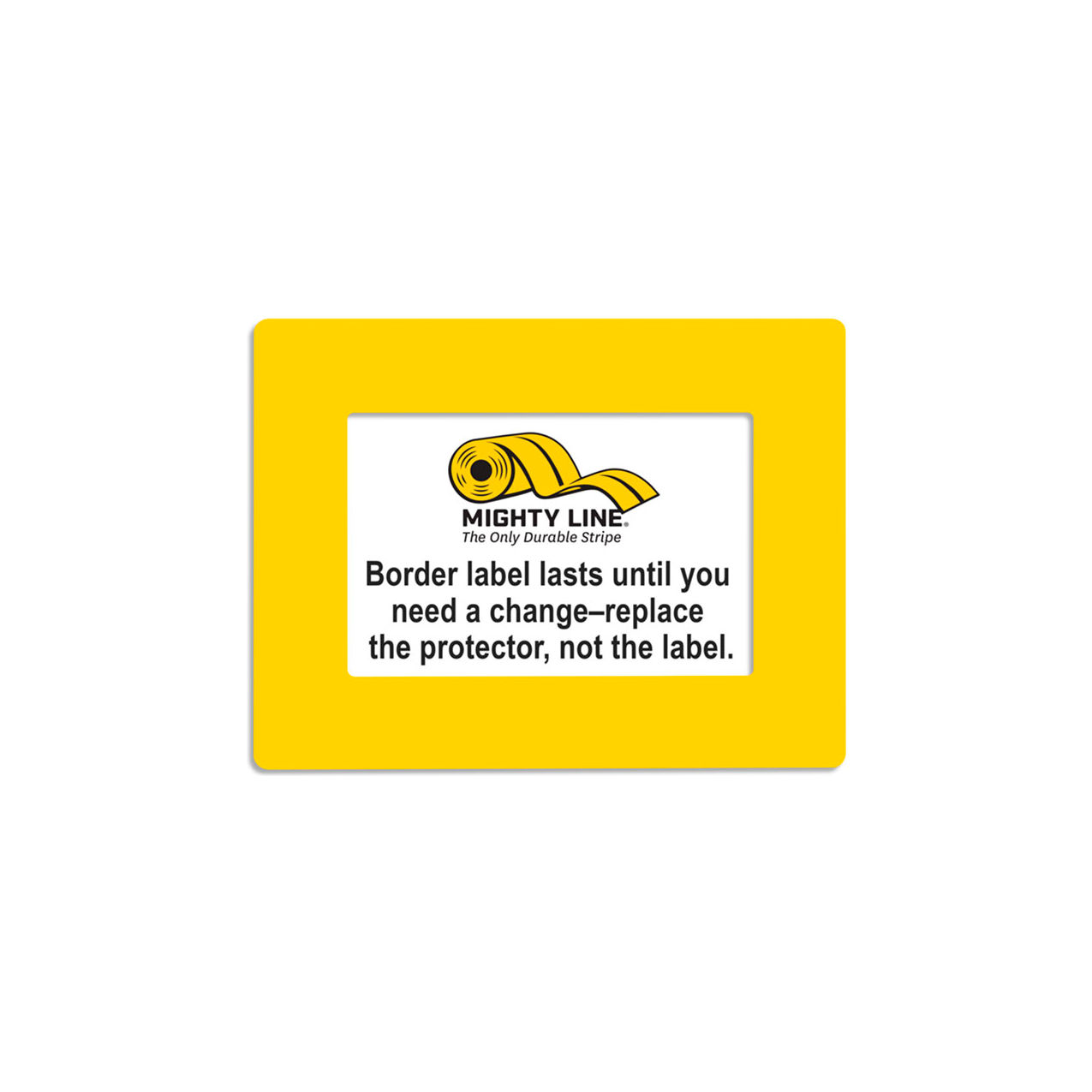 Shield Label Protectors, 8-1/2"W x 5-1/2"L, 50 Mil, Yellow, Rectangle, 20/Pack