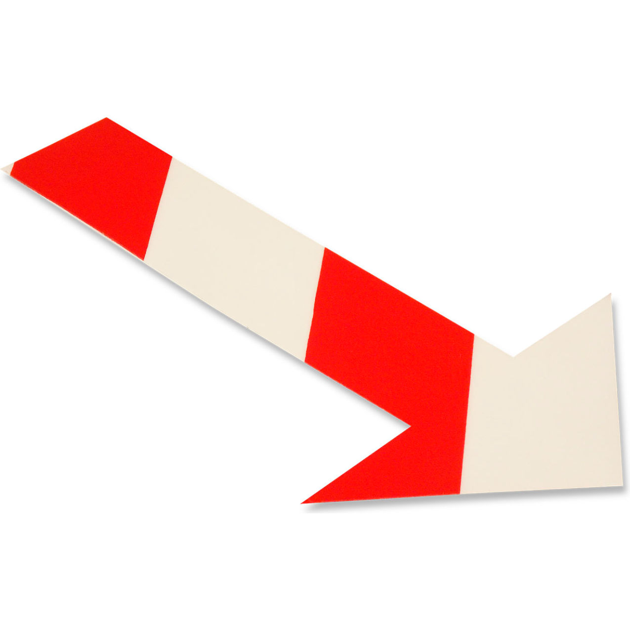 Floor Tape Arrows, 10"W x 6"L, 50 Mil, Red/White, 50/Pack
