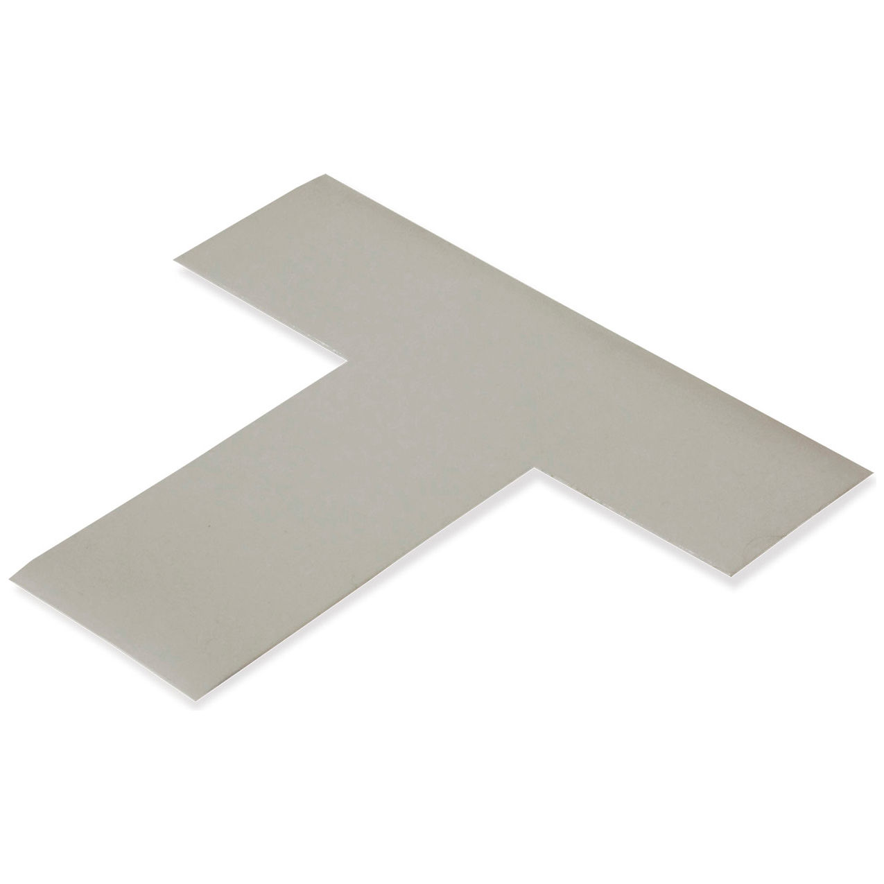 Floor Tape Ts, 2"W x 6"L, 50 Mil, Gray, 100/Pack