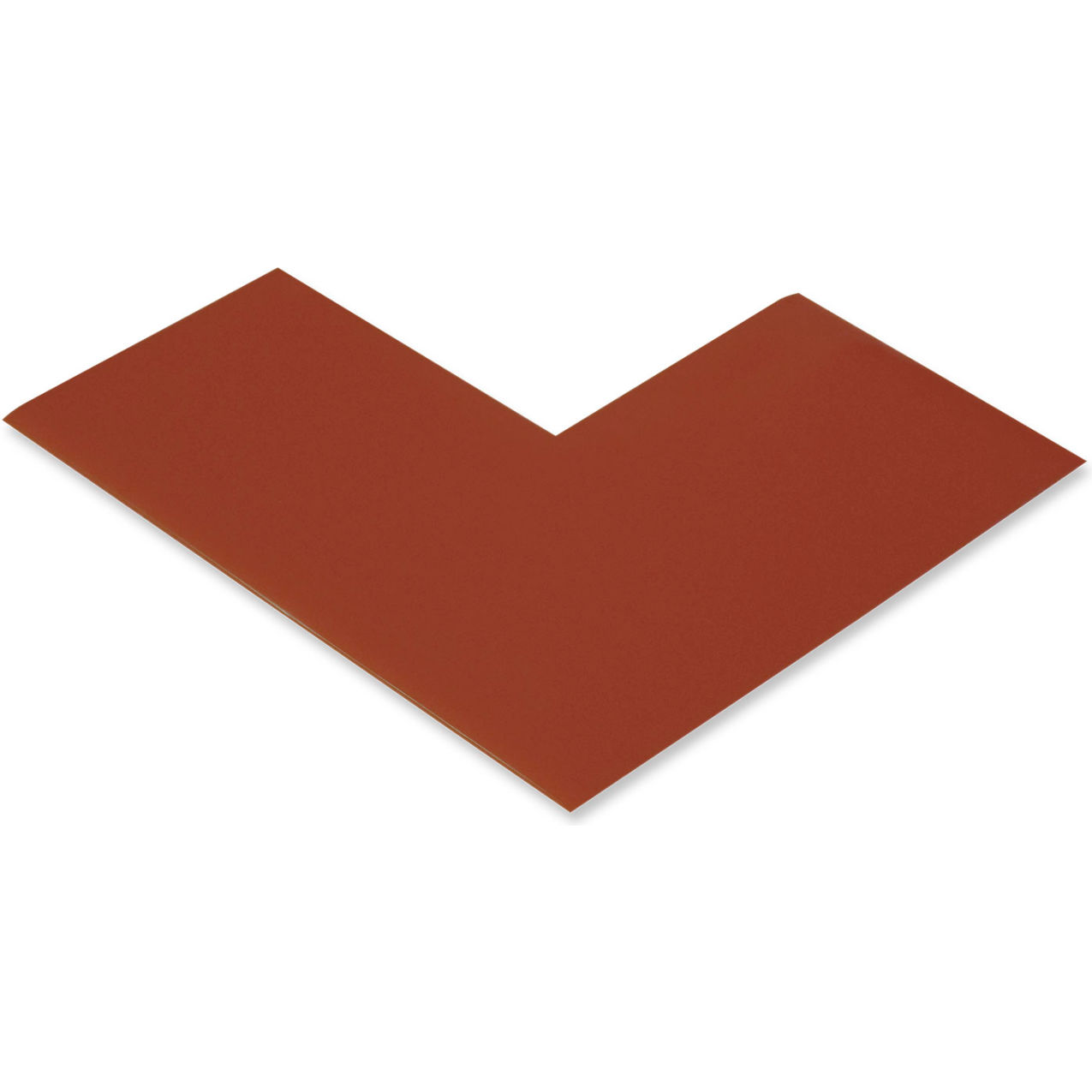 Floor Tape Angles, 3"W x 6"L, 50 Mil, Brown, 100/Pack