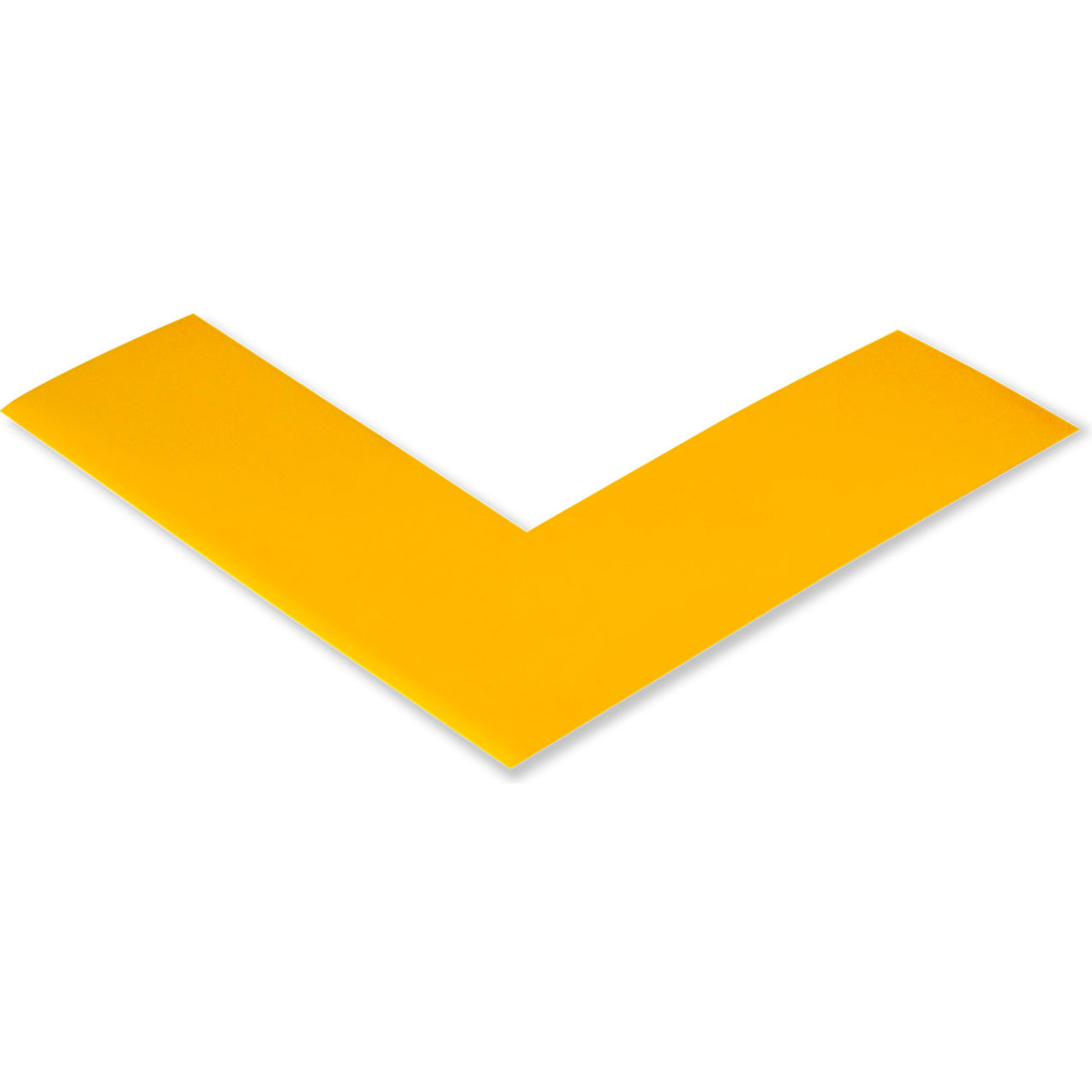 Floor Tape Angles, 2"W x 6"L, 50 Mil, Yellow, 100/Pack