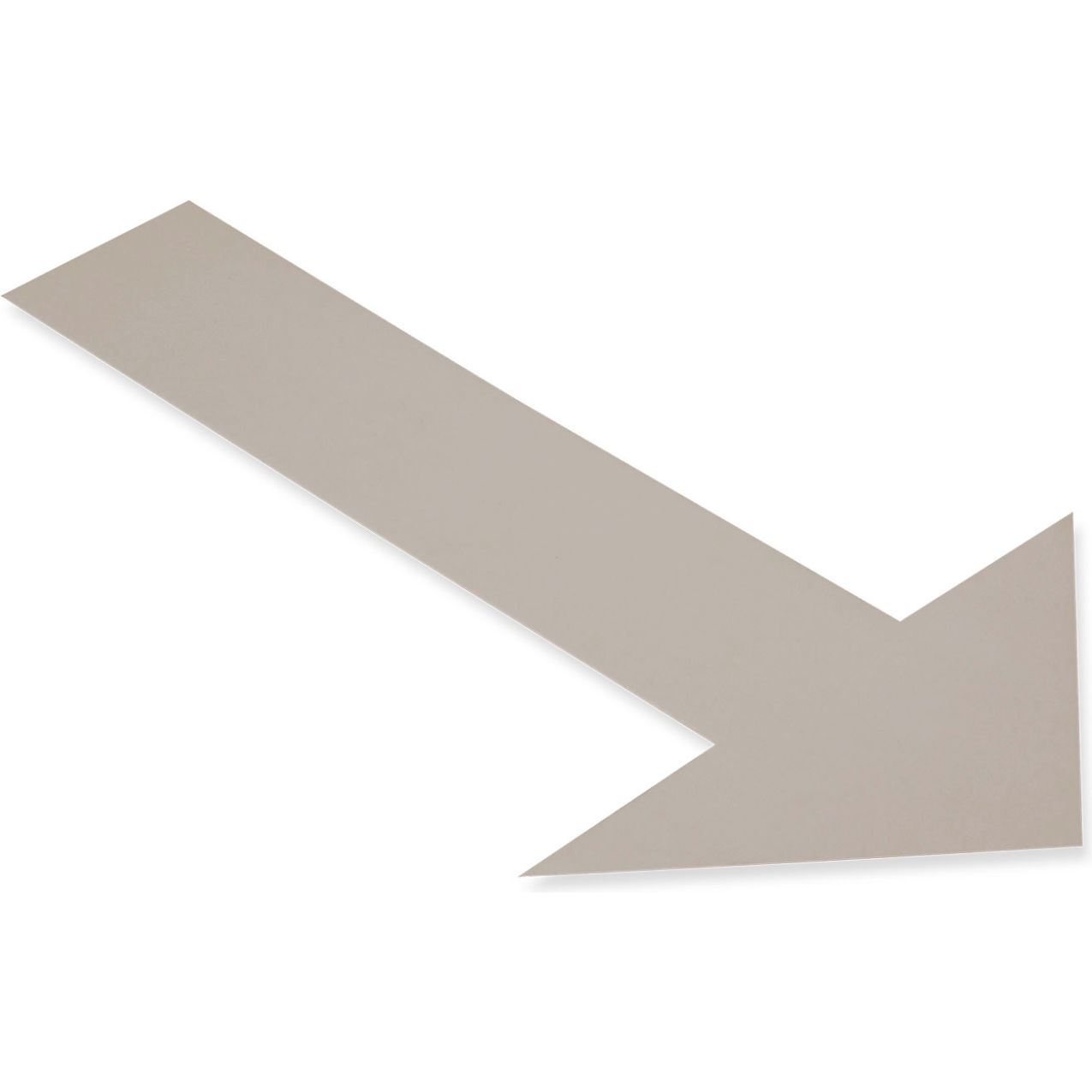 Floor Tape Arrows, 10"W x 6"L, 50 Mil, Gray, 50/Pack