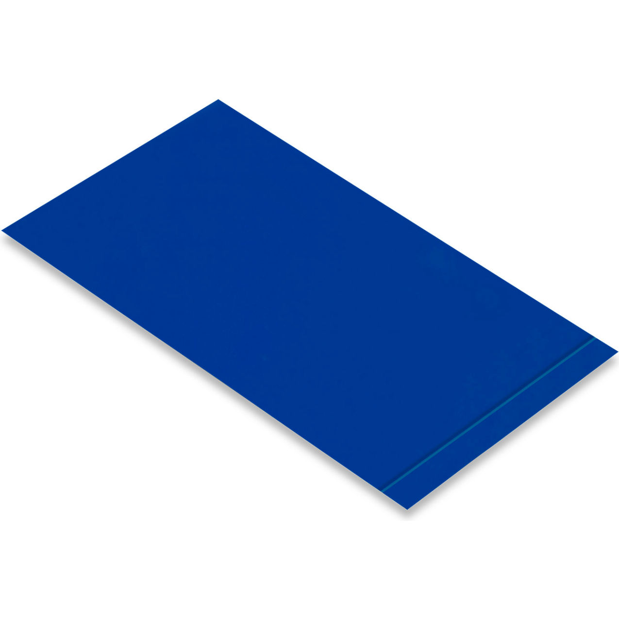 Safety Floor Tape Segments, 4"W x 10"L, 50 Mil, Solid, Blue, 100/Pack