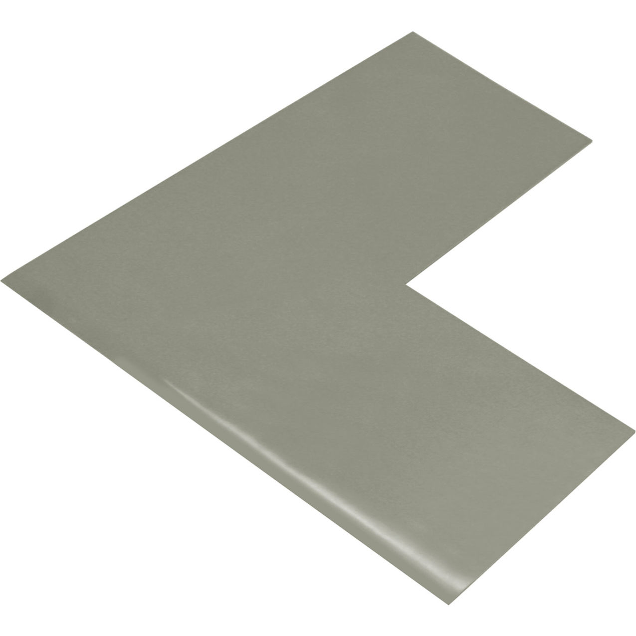Floor Tape Angles, 4"W x 8"L, 50 Mil, Gray, 50/Pack