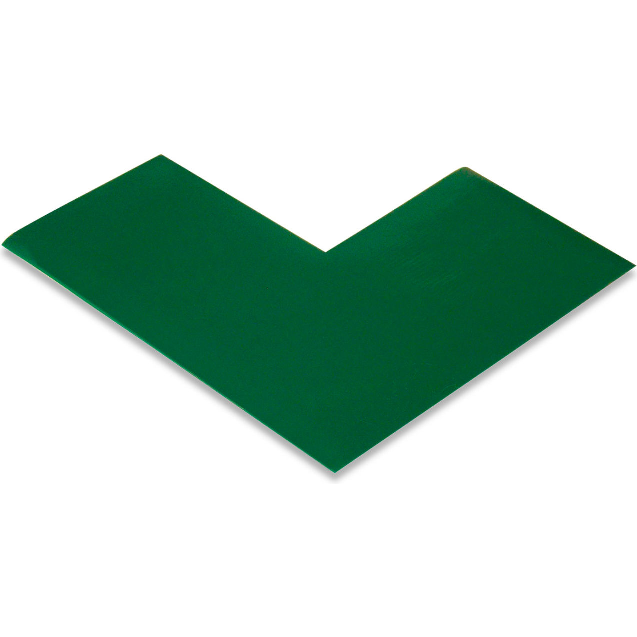 Floor Tape Angles, 3"W x 6"L, 50 Mil, Green, 100/Pack