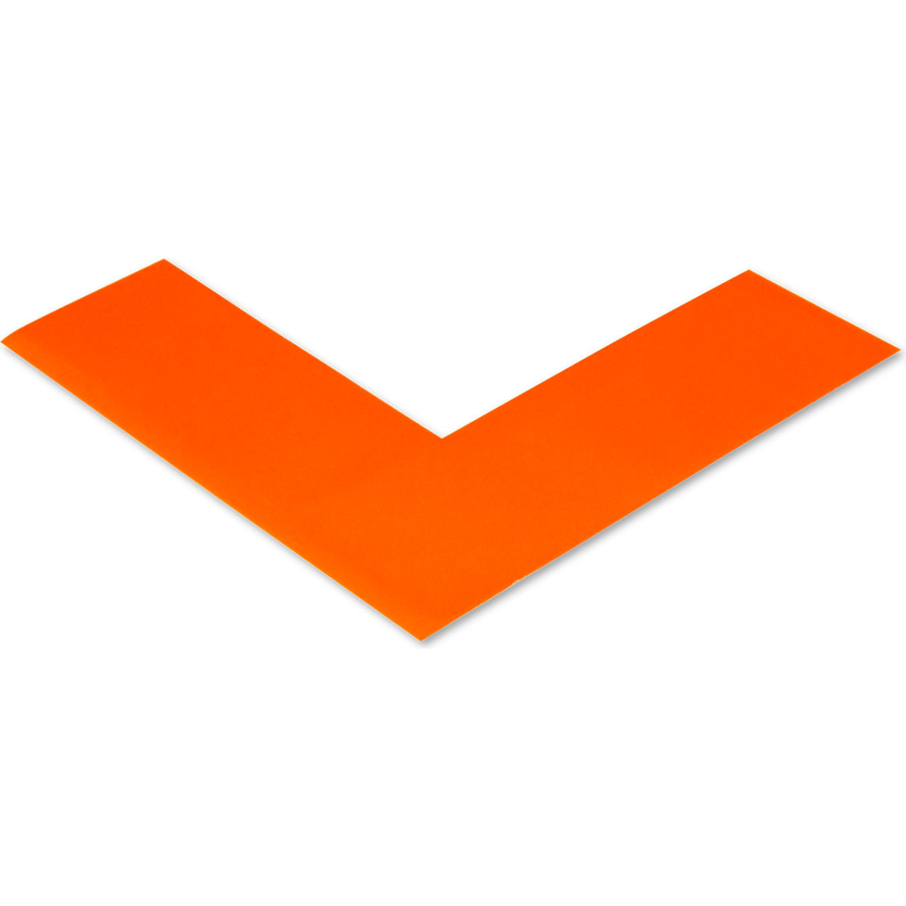 Floor Tape Angles, 2"W x 6"L, 50 Mil, Orange, 100/Pack