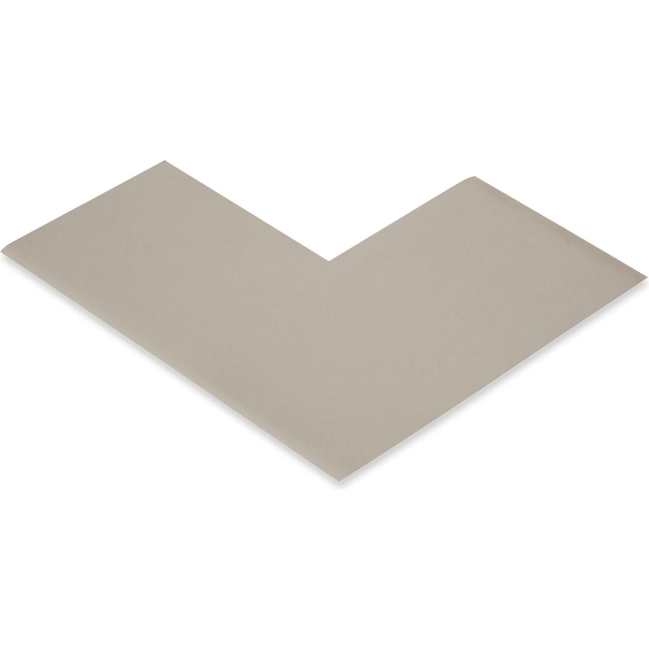 Floor Tape Angles, 3"W x 6"L, 50 Mil, Gray, 100/Pack